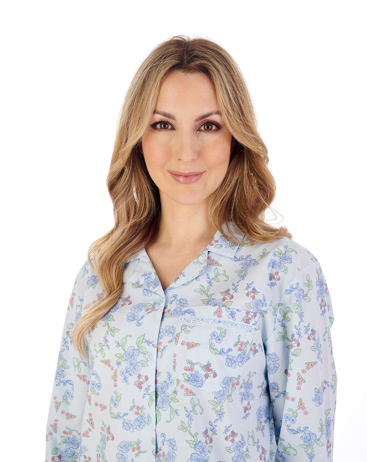 Floral Print Woven Cotton Tailored Pyjama Set PJ04202