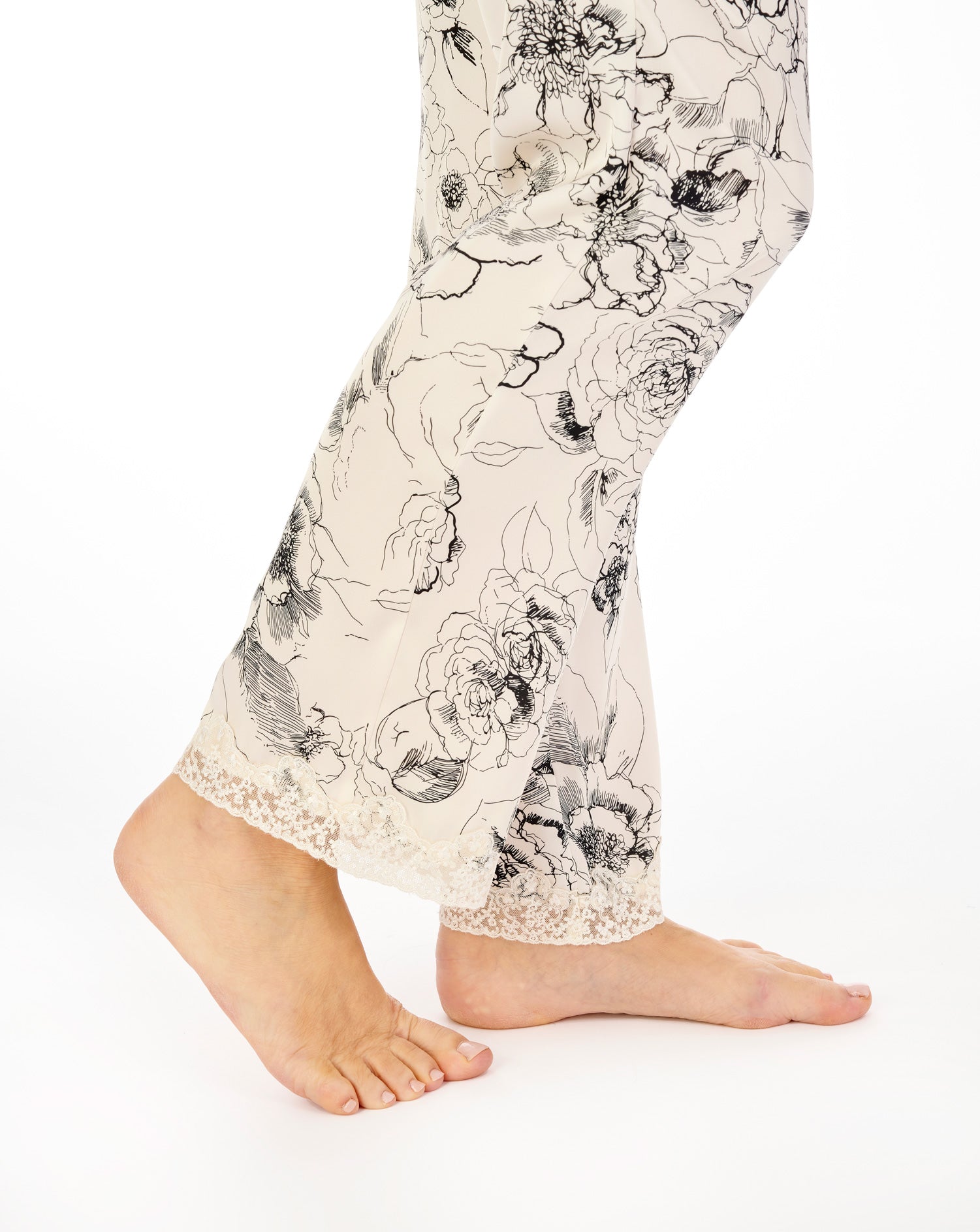 Satin Floral Print Cami & Trouser Set GL04707