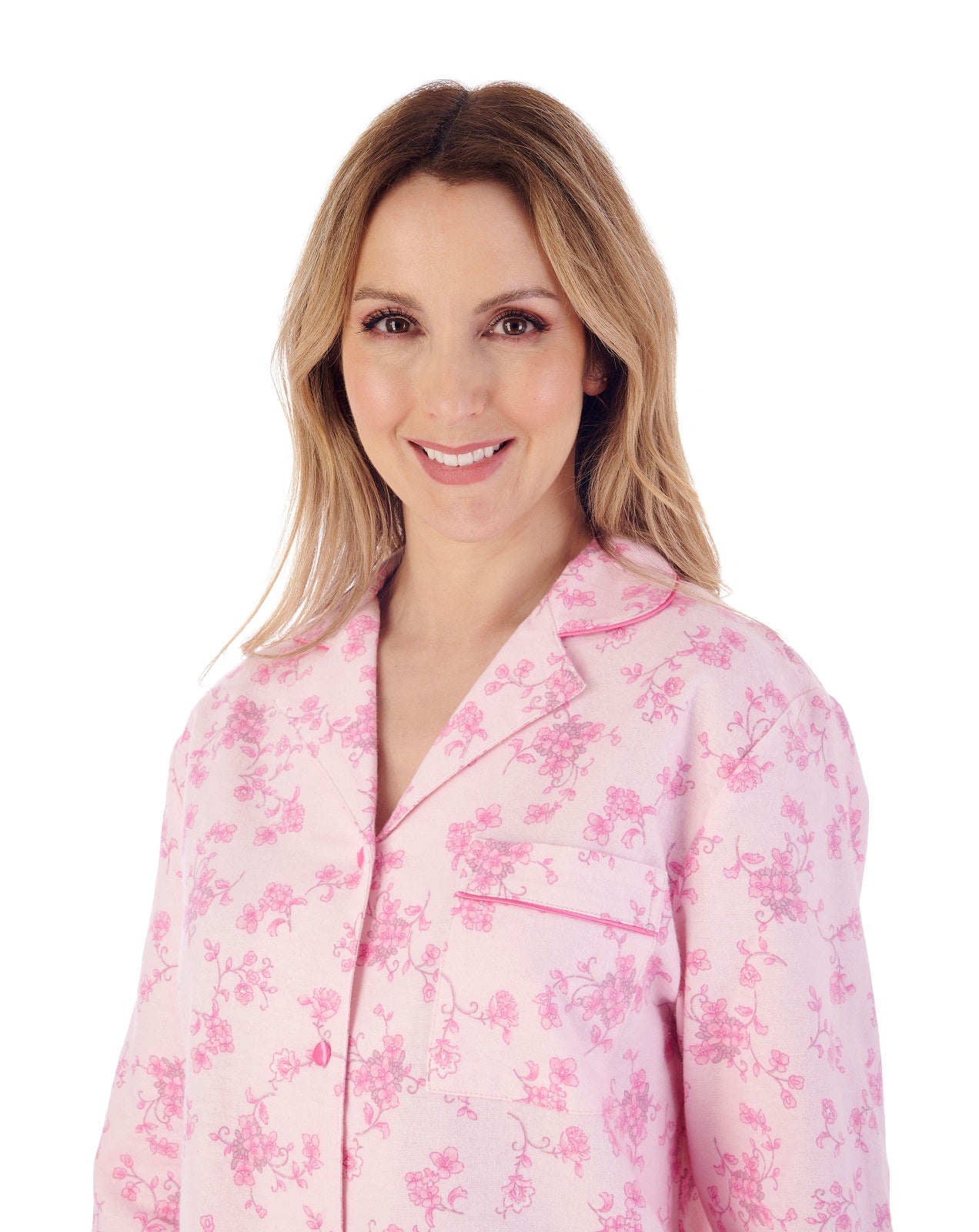 Luxury Brushed Cotton Floral Pyjama PJ02213