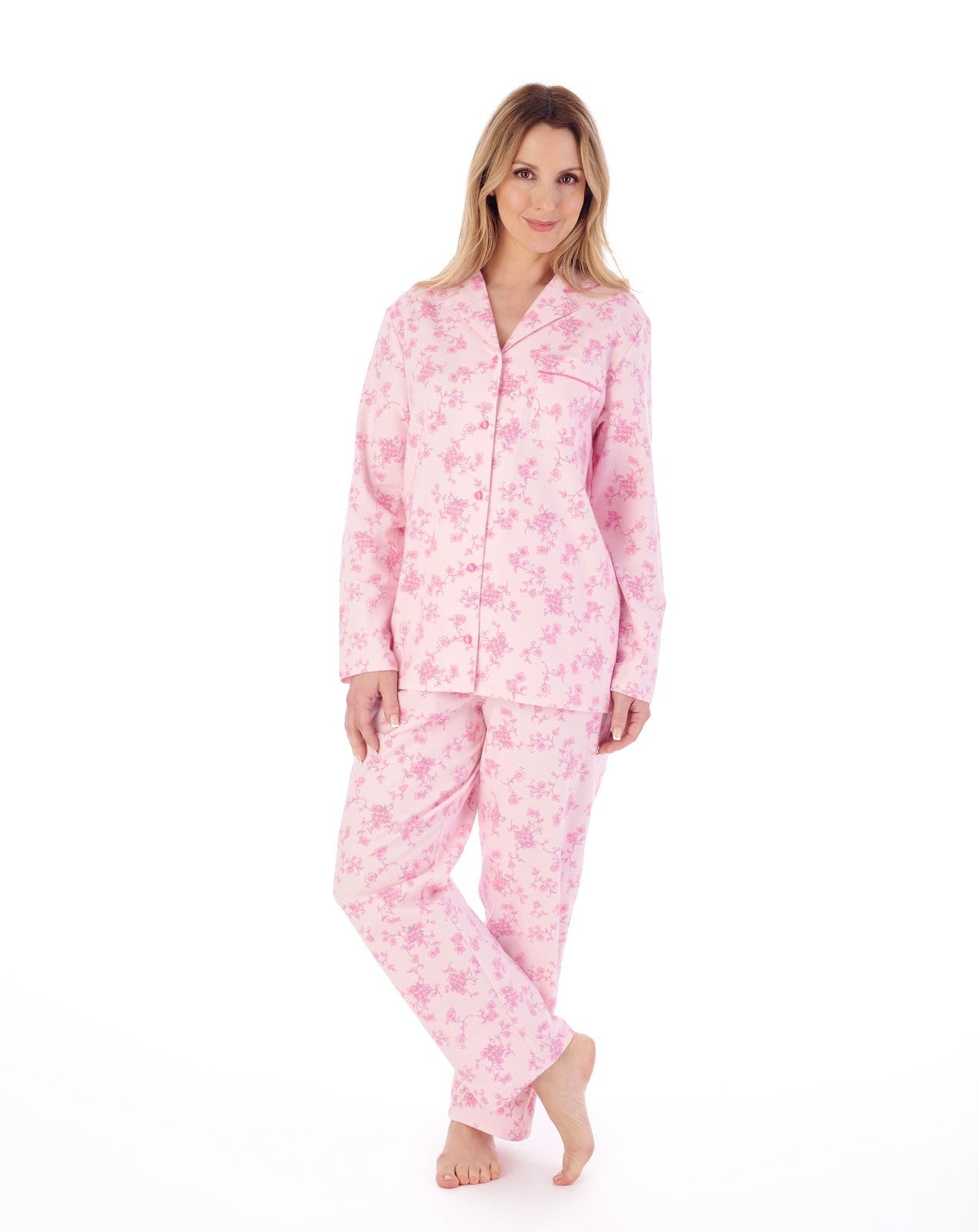 Luxury Brushed Cotton Floral Pyjama PJ02213