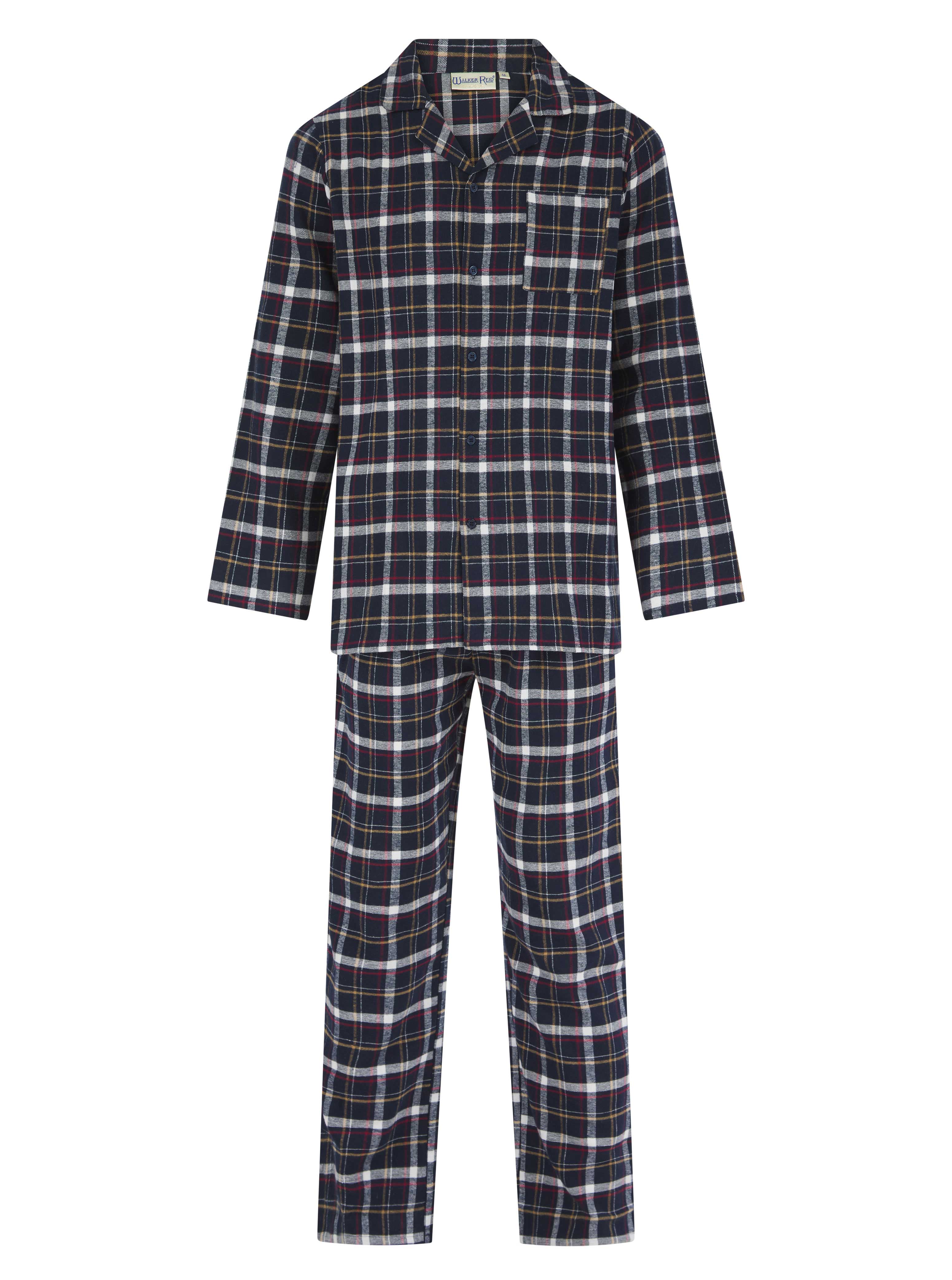 Woven Cotton Brushed Check Tailored Style Pyjama WR04806