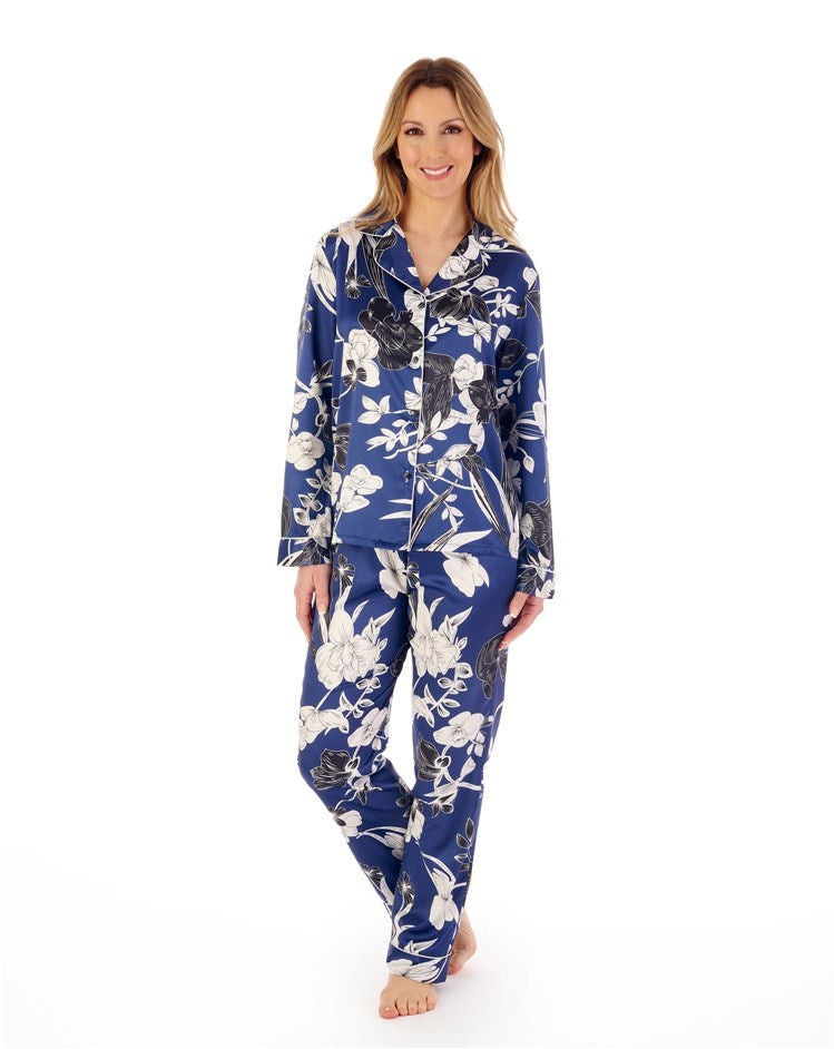 Floral Satin Tailored Pyjama Set GL02723
