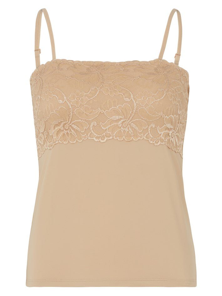 Gaspé Microfibre Cami Top with Backed Lace GL2715