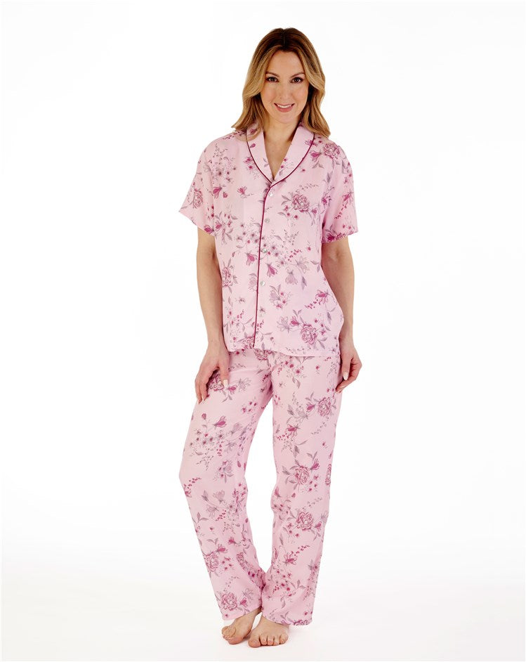 Floral Woven Viscose Tailored Pyjama Set GL88712