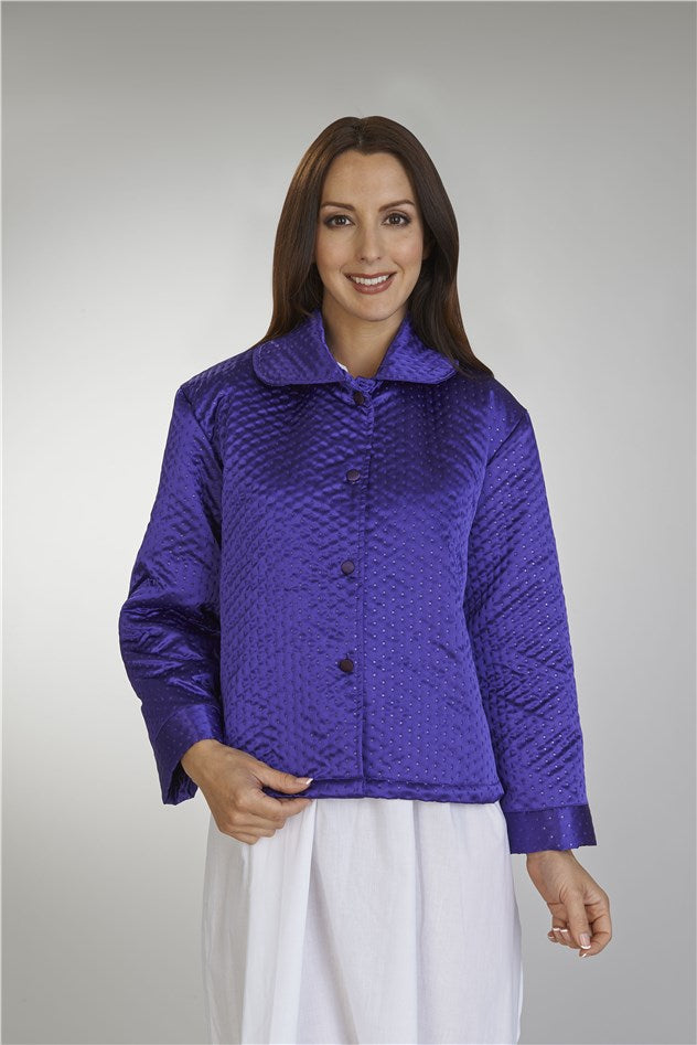 Gaspé Pin-Dot Silk-like Fabric Bedjacket GL02755