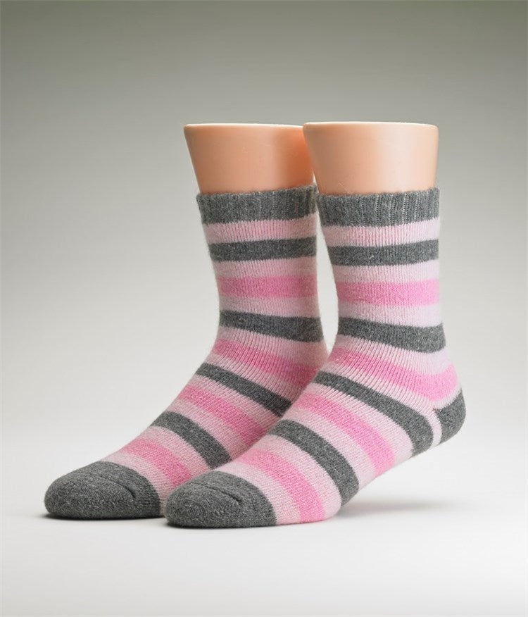Slenderella Luxury Striped Sock LS159