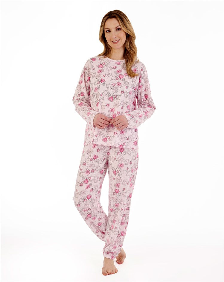 Modern Floral Jersey Raglan Long Sleeve Pyjama PJ88132