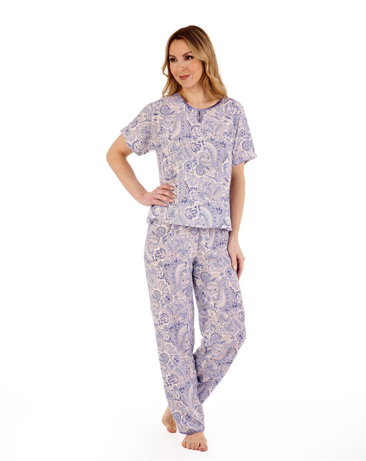 Paisley Print Cap Sleeve Pyjama Soft Woven Viscose PJ88227