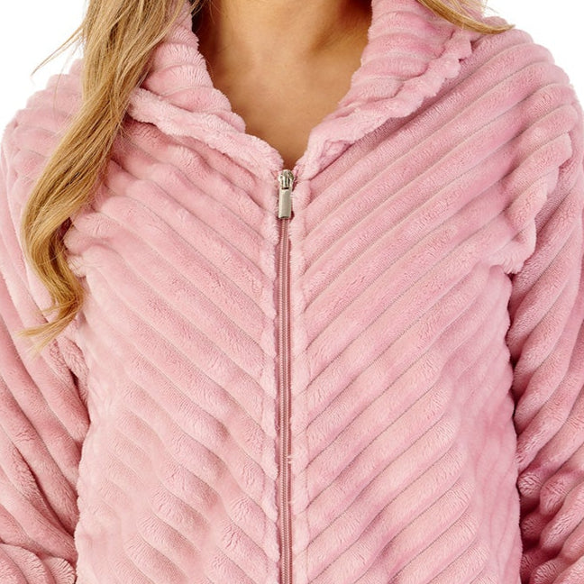 Supersoft Rib Fleece Zip Bedjacket BJ08300