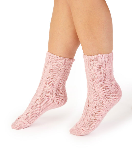 Cable Knit Bedsock BS190