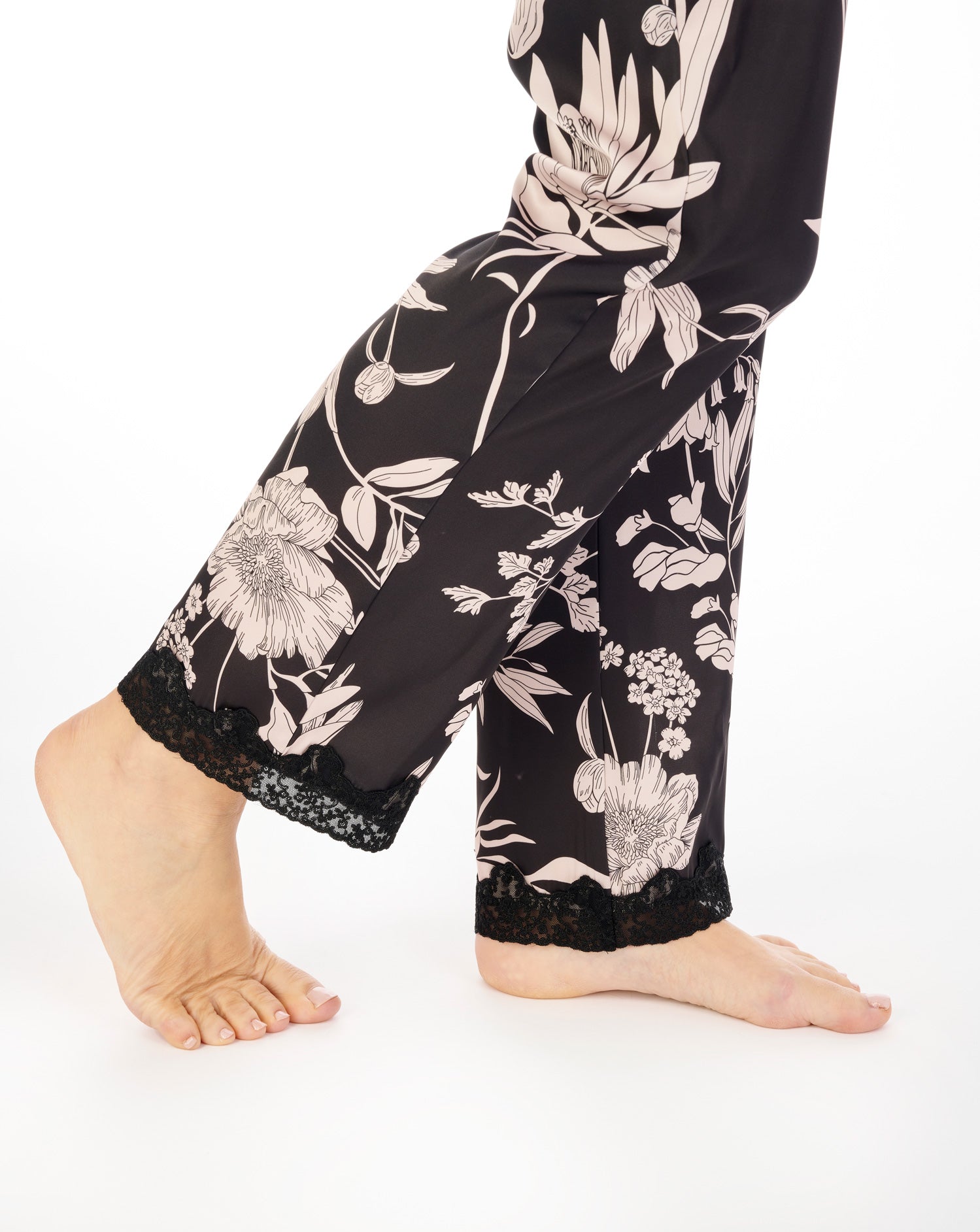 Satin Floral Print Cami & Trouser Set GL04707