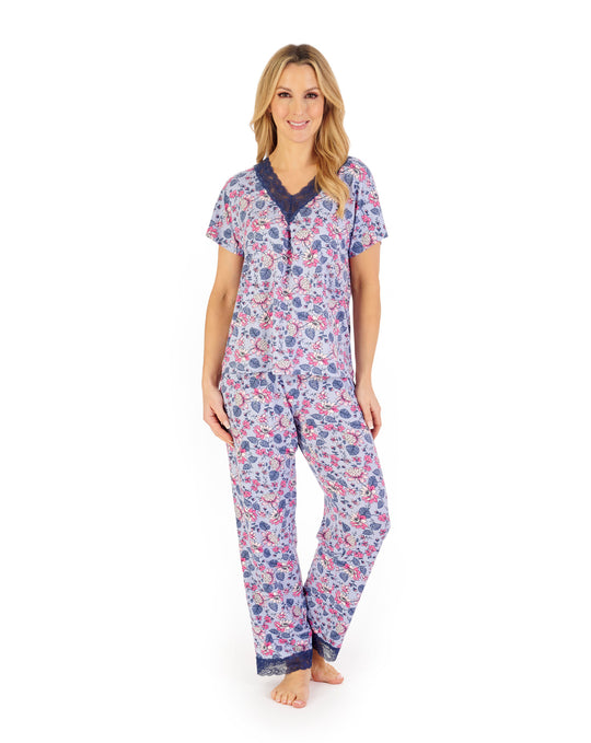 Supersoft Floral Print Pyjama Set GL06703