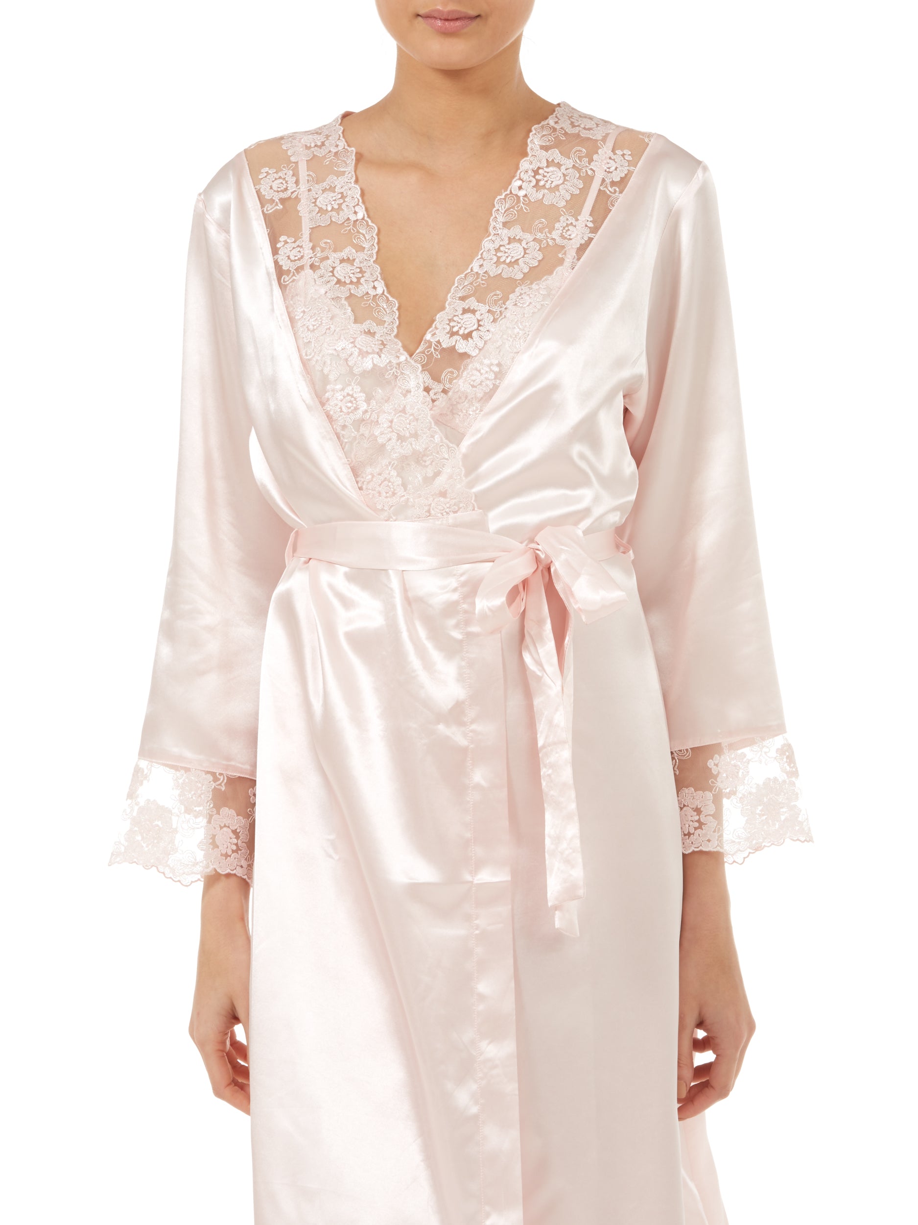 Lace and Diamante Satin 50