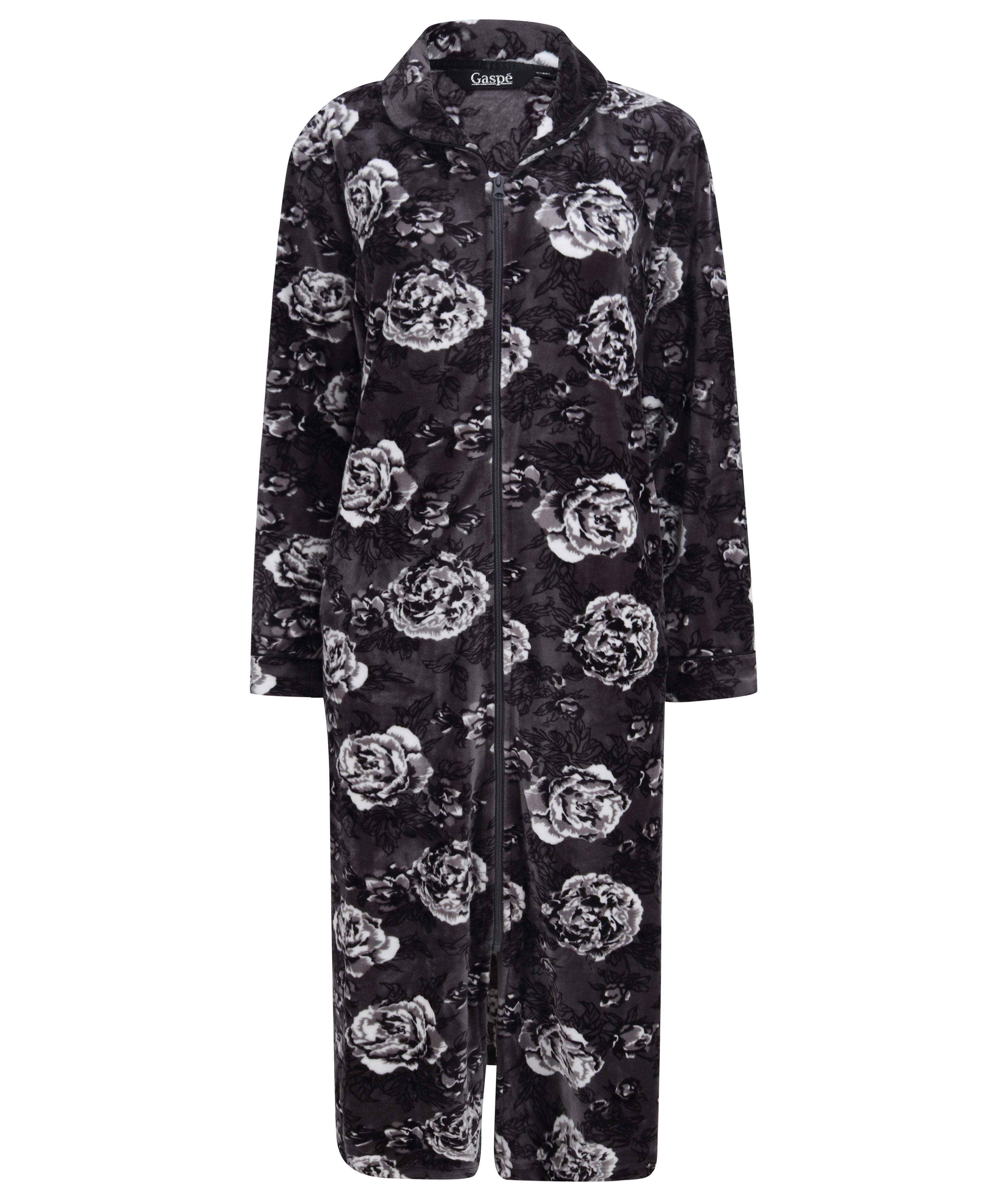 Luxury Velvet 46" Zip Through Housecoat GL8745