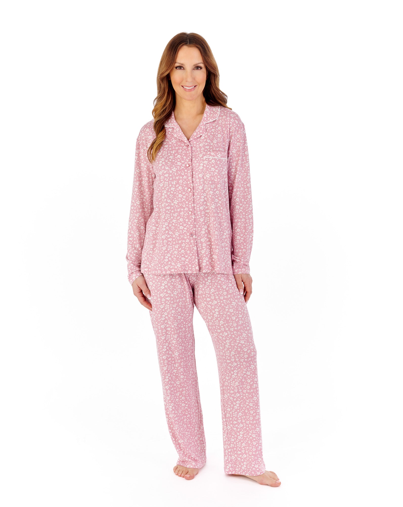 Supersoft Floral Print Tailored Pyjama GLW2703