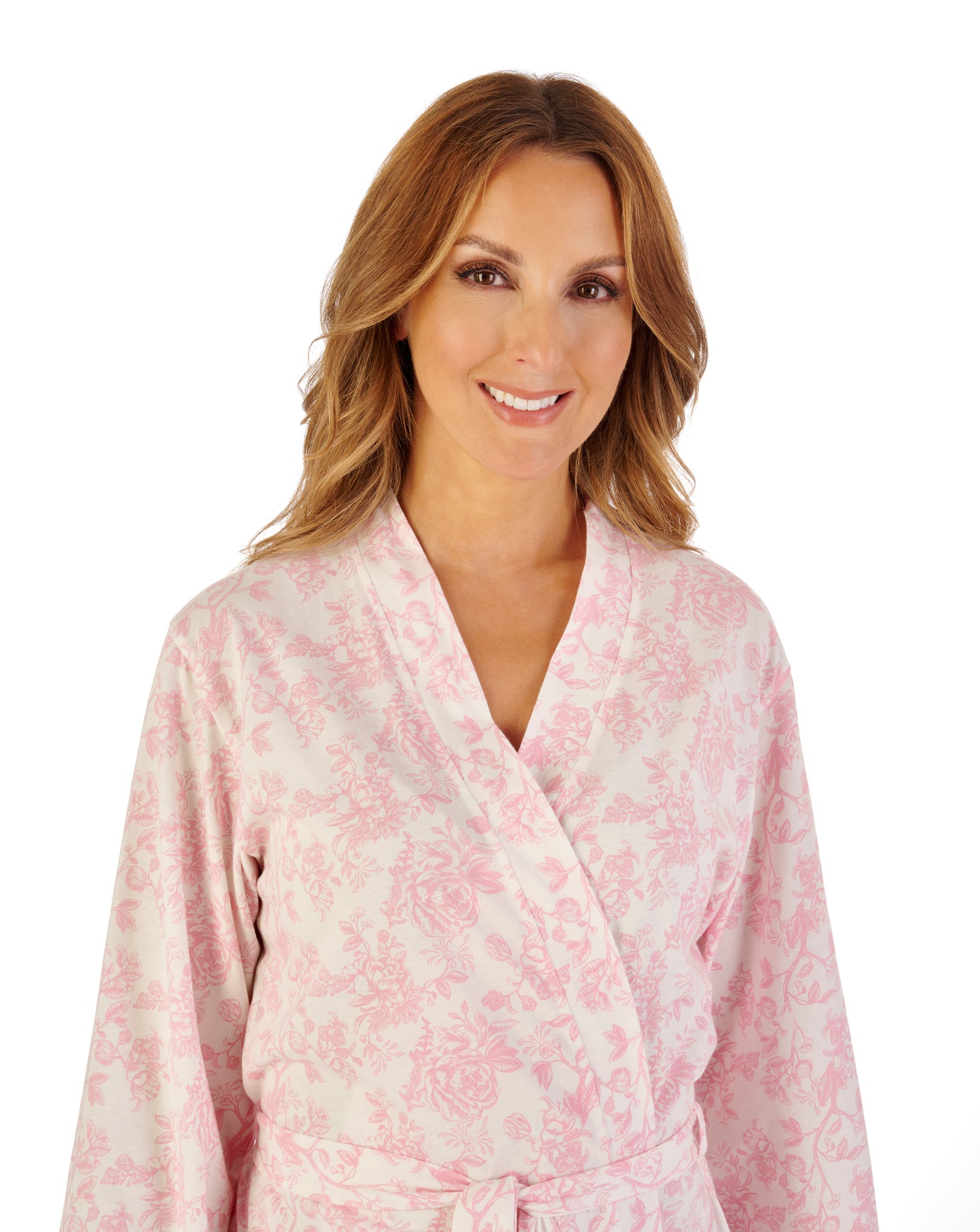 Vintage Floral 42" Jersey Kimono Wrap HC1109