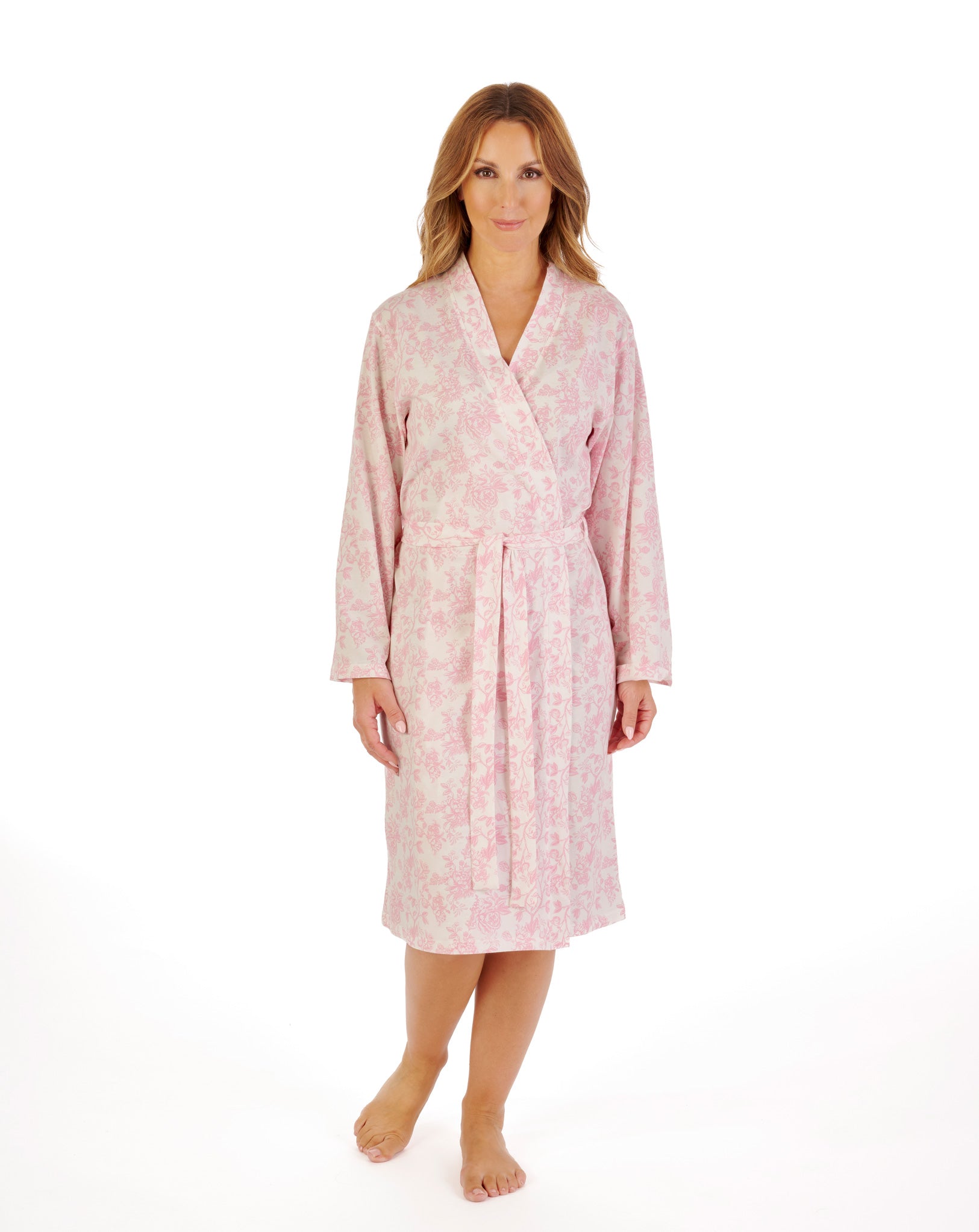 Vintage Floral 42" Jersey Kimono Wrap HC1109