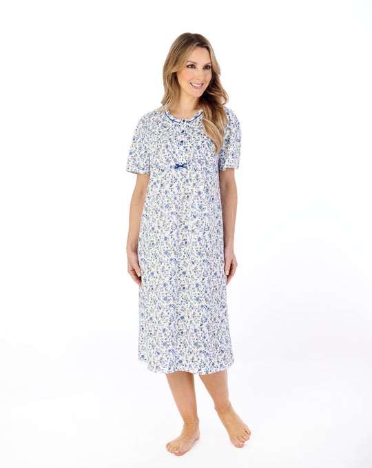 Ditsy Floral 42" Jersey Nightdress ND04101