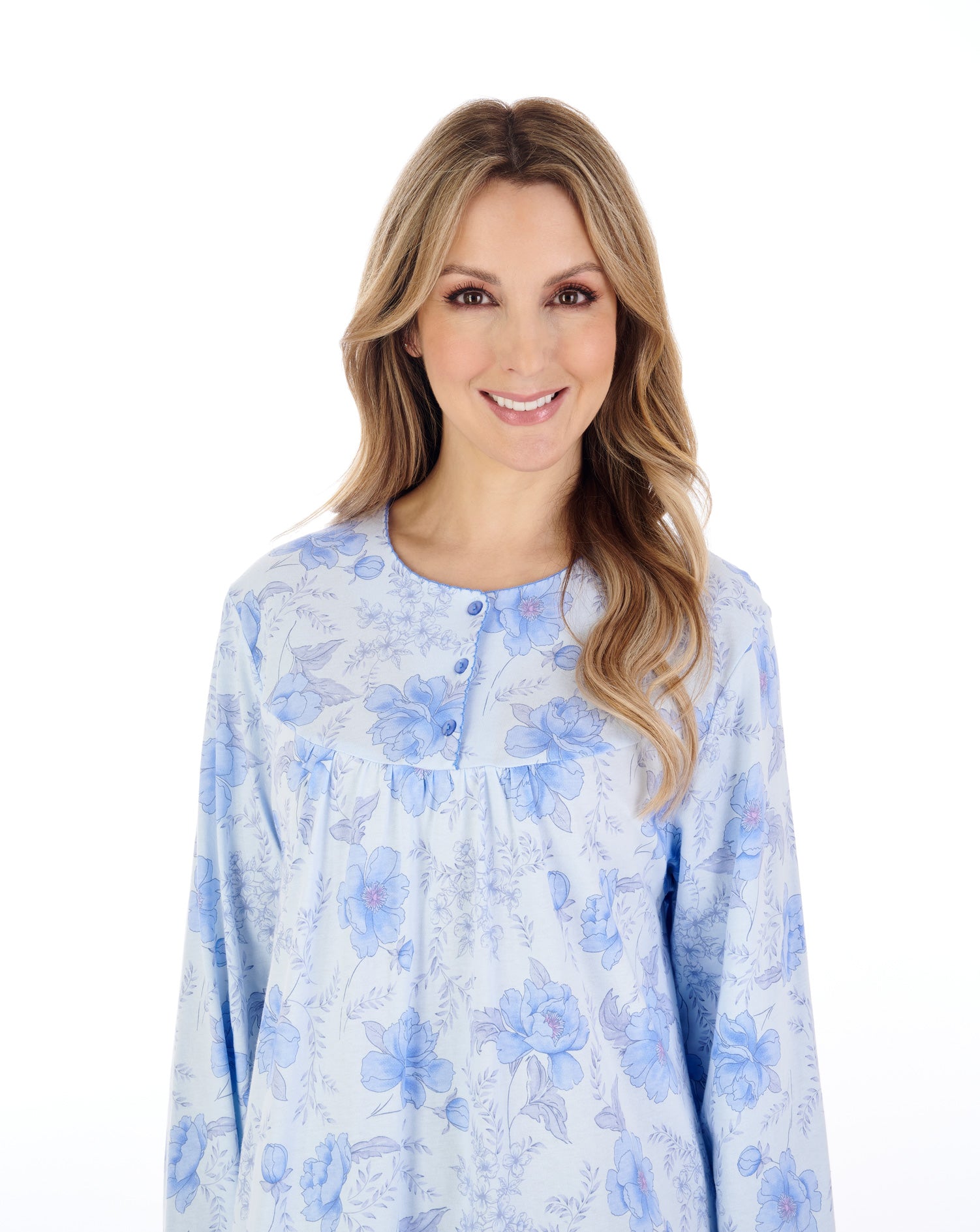 Picot Trim 42 Jersey Nightdress ND04107 Slenderella picot-trim-42-jersey-nightdress-nd04107-slenderella