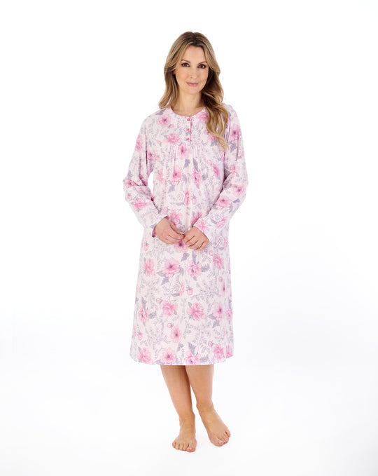 Picot Trim 42" Jersey Nightdress ND04107