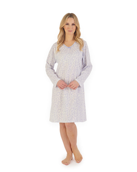 Leaf Print 38” Jersey Nightdress ND06100