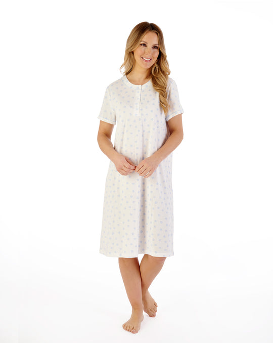Leaf Print 40" Jersey Nightdress ND07116