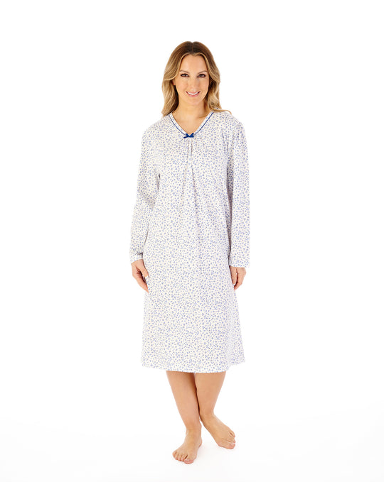 Ditsy Print 42" Jersey Nightdress ND08100