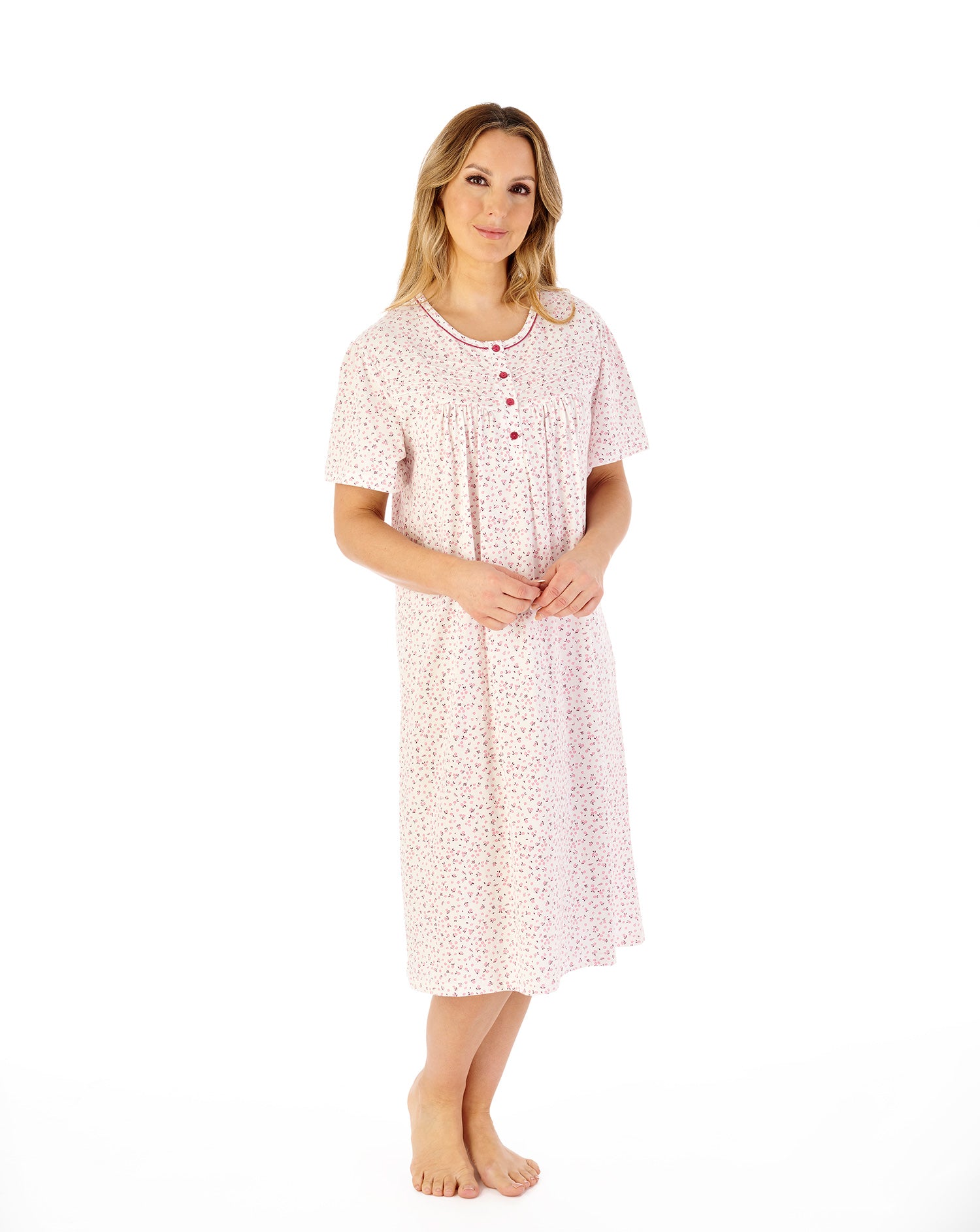 Ditsy Print 42" Jersey Nightdress ND08101