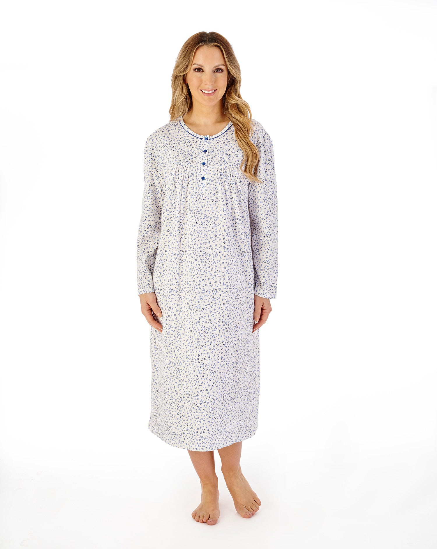 Ditsy Print 45" Jersey Nightdress ND08102