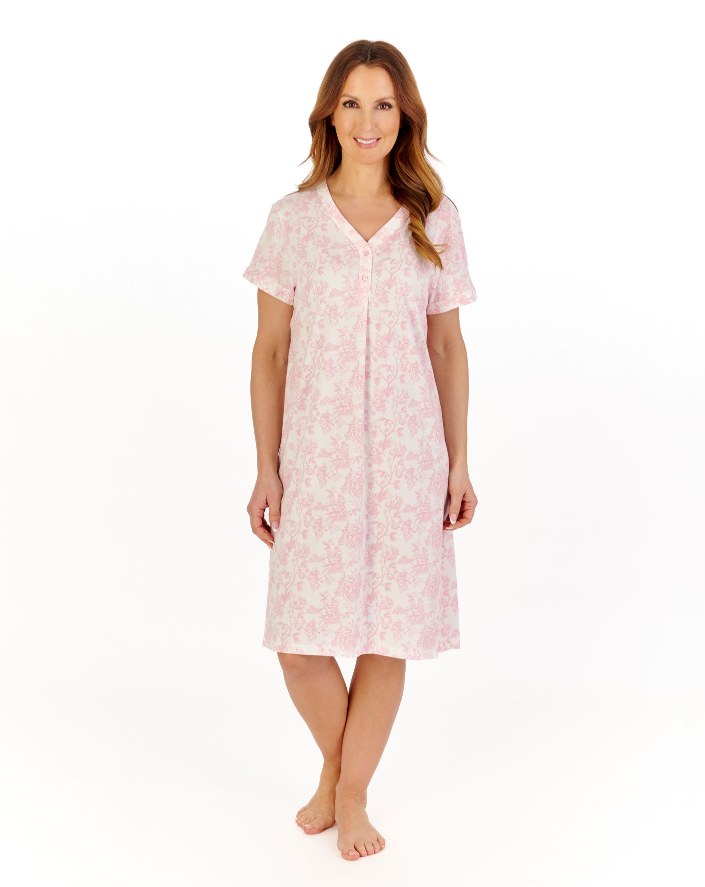 Vintage Floral 42" Jersey Nightdress ND1106
