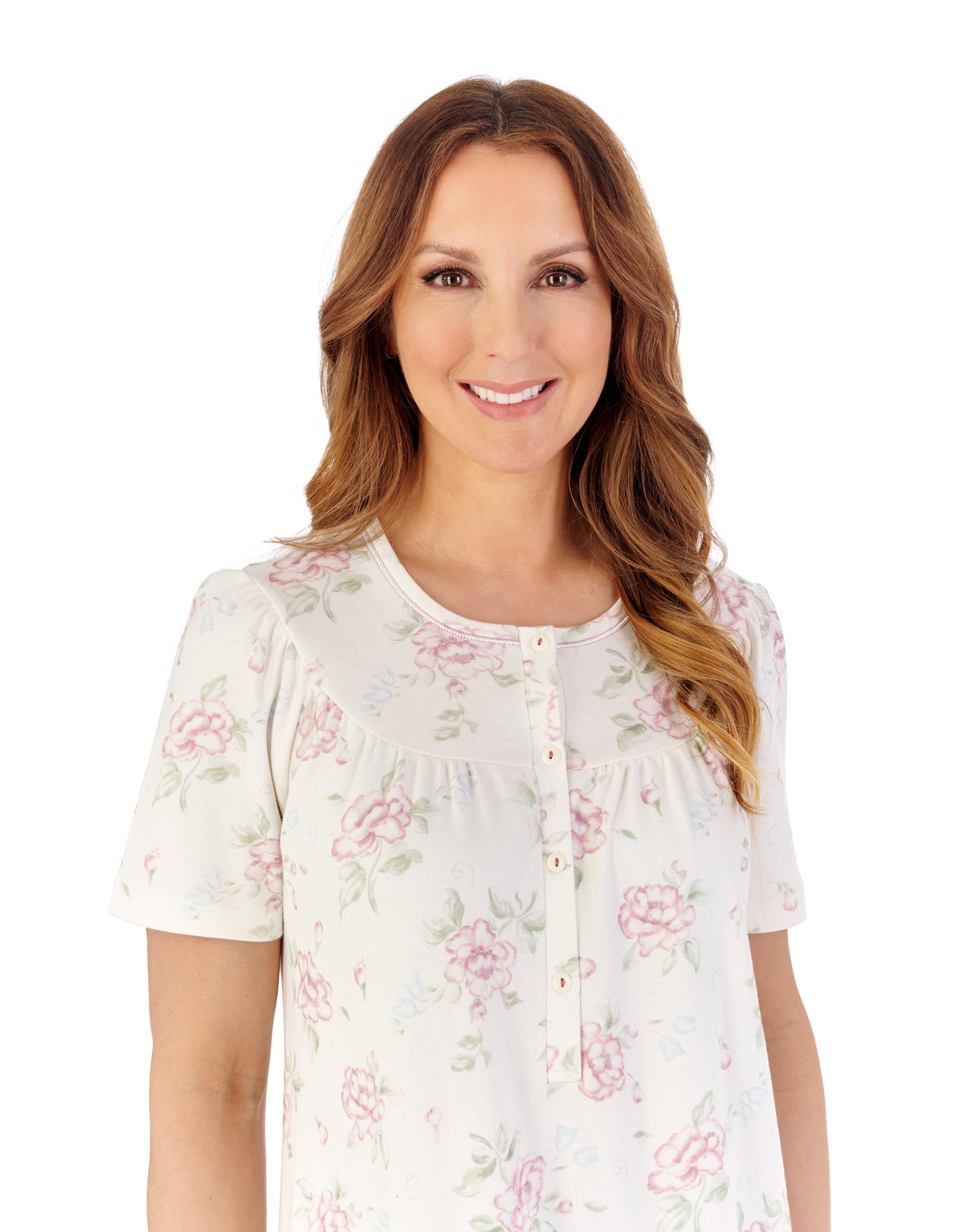 Interlock Large Floral 43" Jersey Nightdress NDW2120