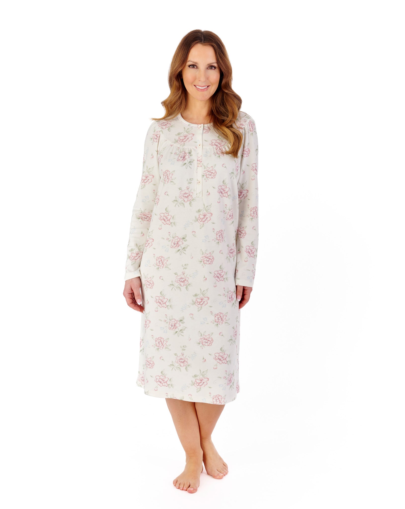 Interlock Large Floral 43" Jersey Nightdress NDW2121