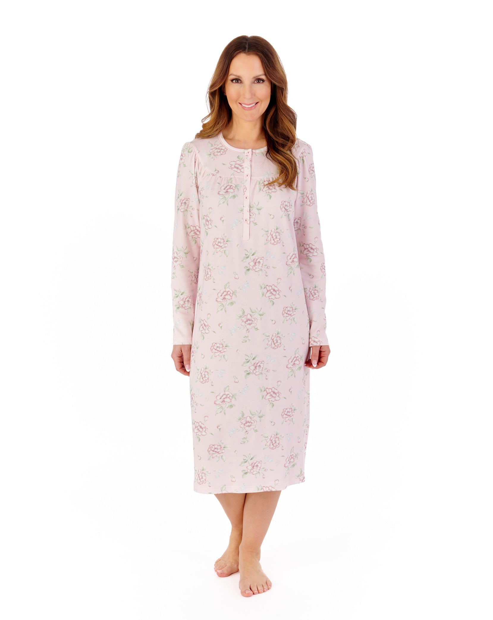 Interlock Large Floral 43" Jersey Nightdress NDW2121