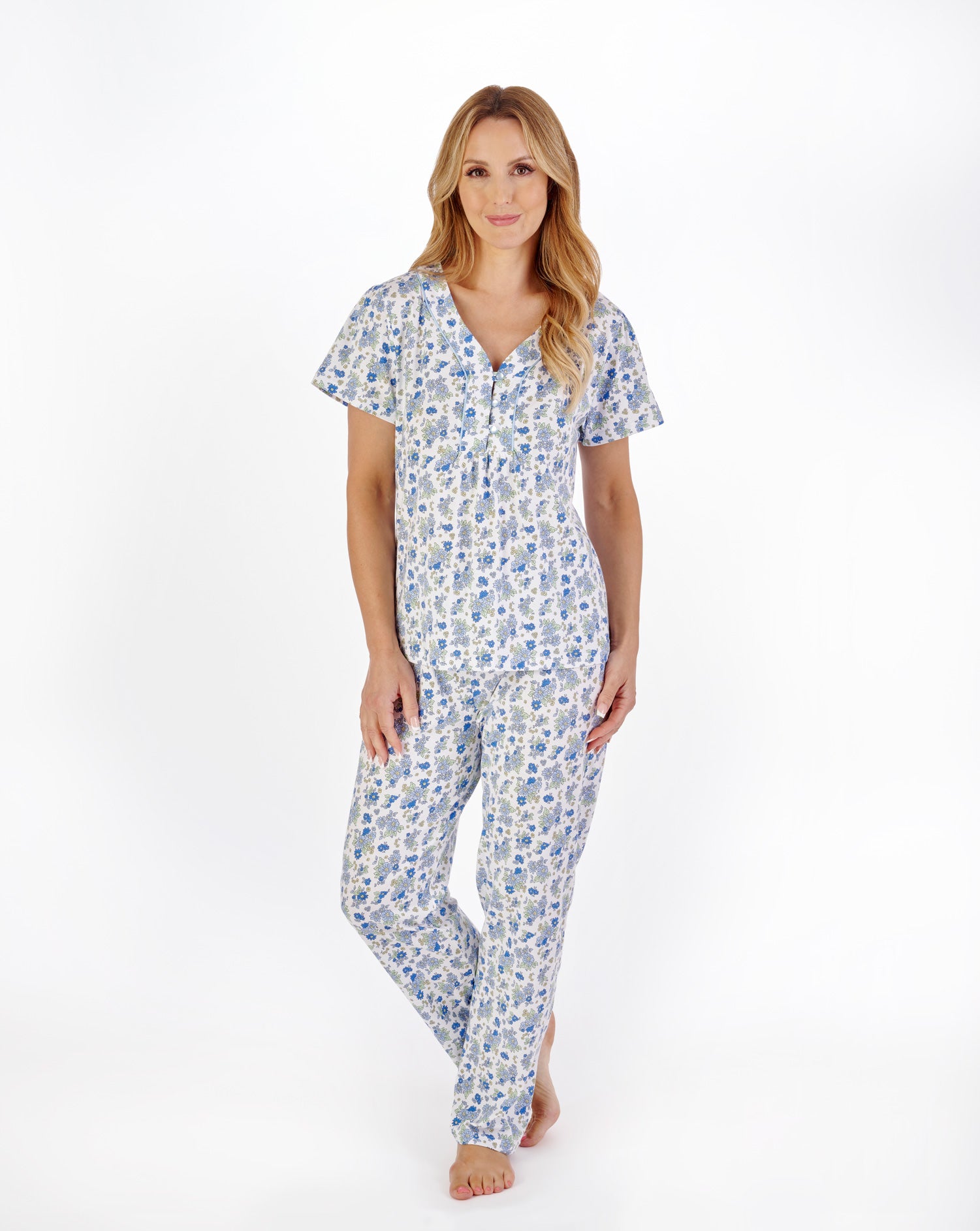 Classic Floral Jersey Pyjama PJ05108