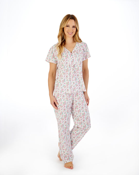 Classic Floral Print Jersey Pyjama PJ05108