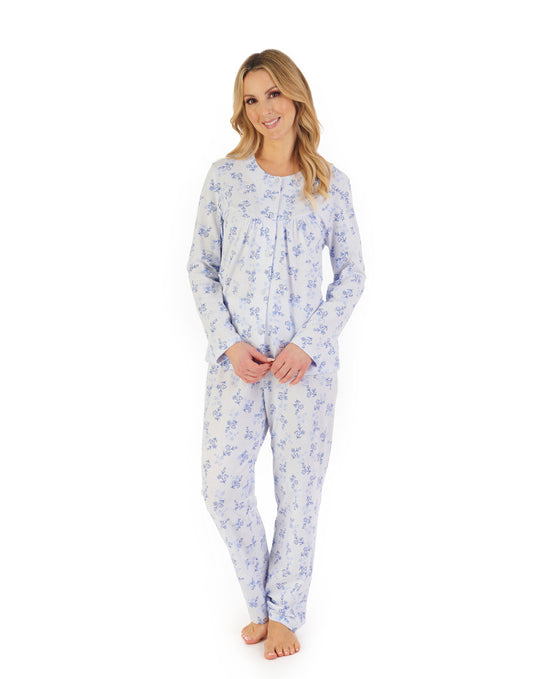 Floral Print Jacquard Jersey Pyjama PJ06109