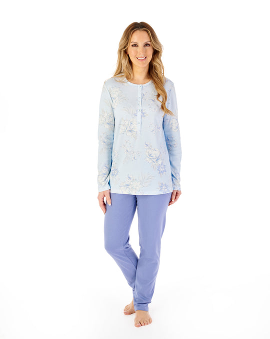 Large Floral Interlock Jersey Pyjama PJ08123