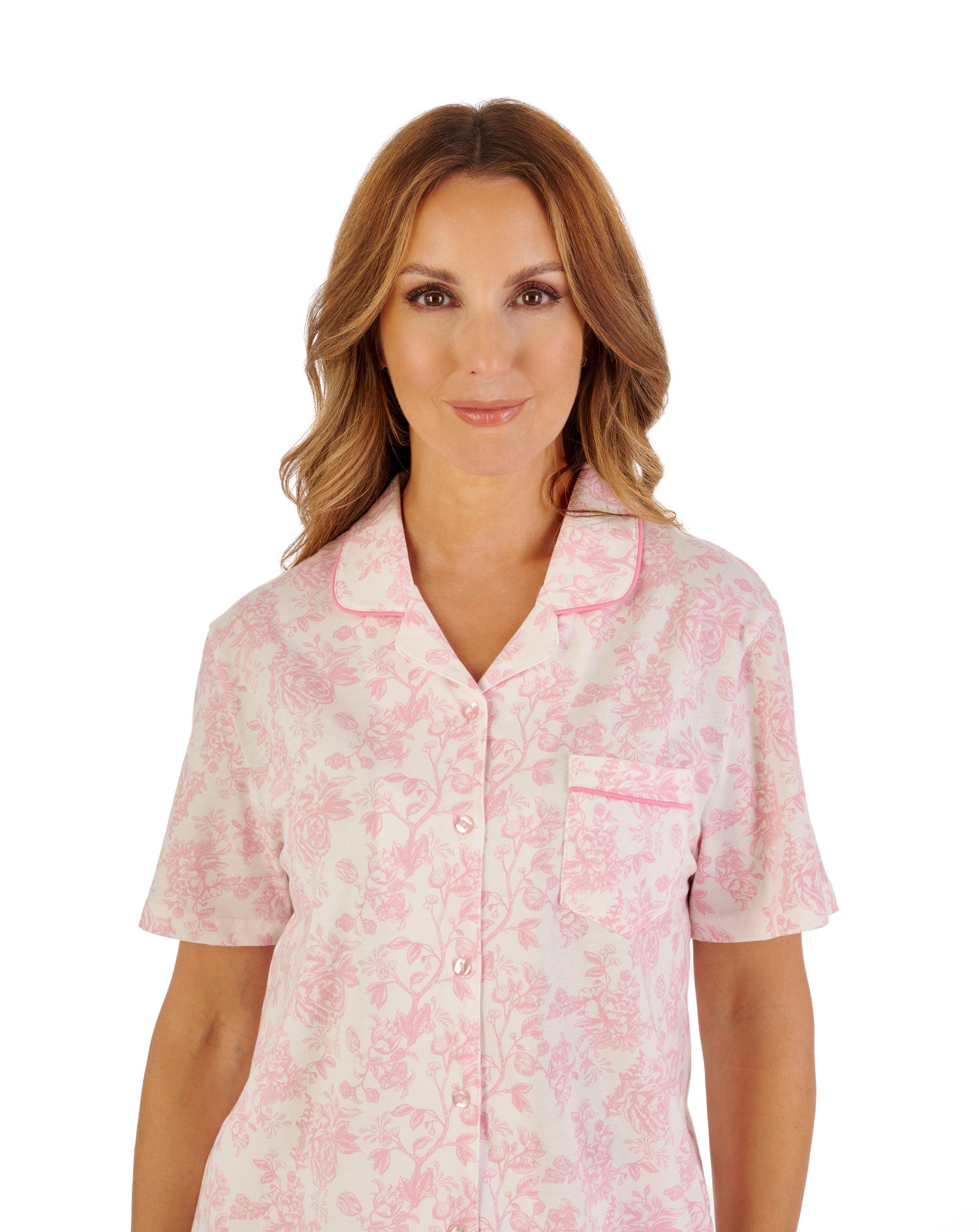 Vintage Floral Jersey Pyjama PJ1108
