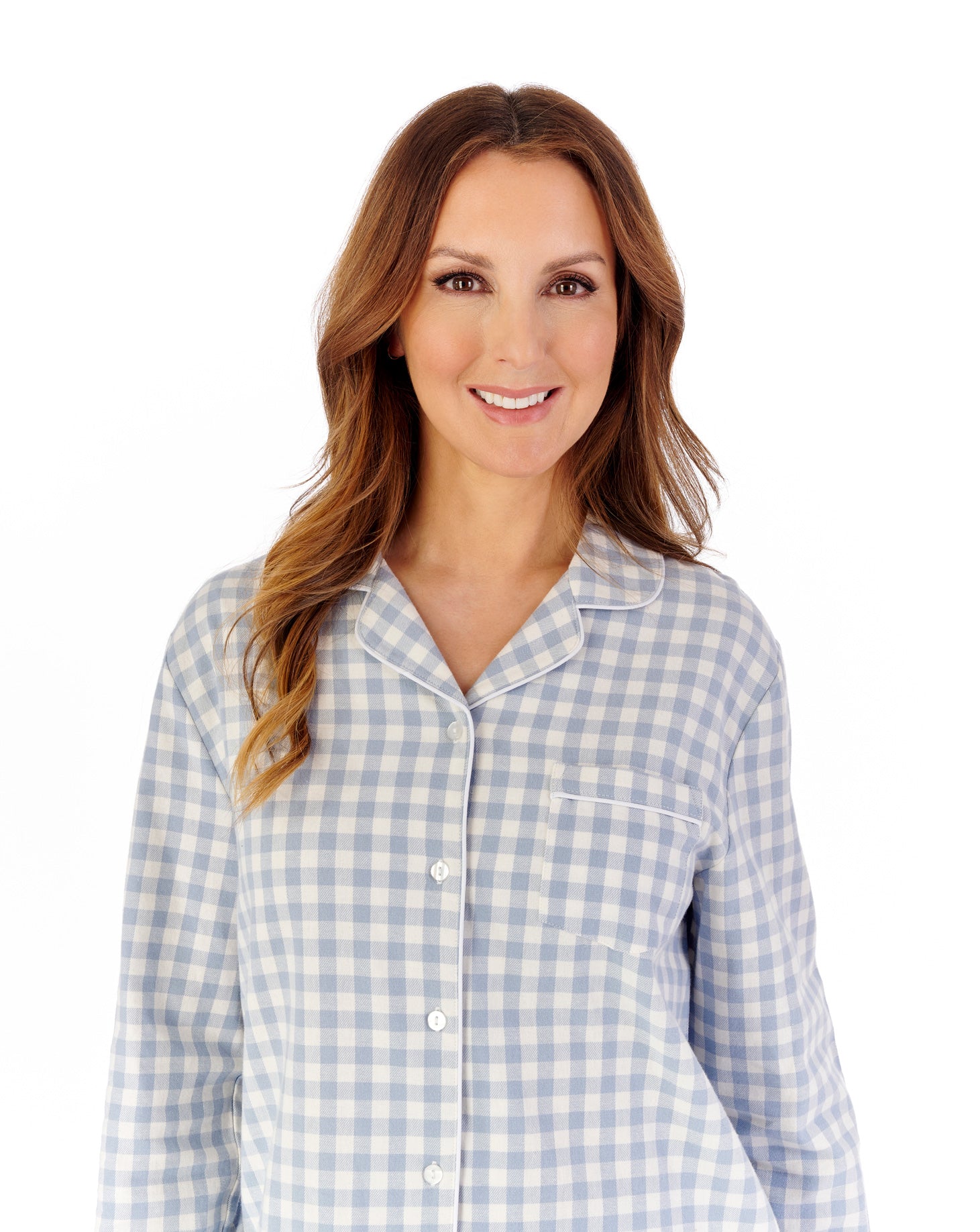 Brushed Woven Gingham Woven Tailored Pyjama PJW2217