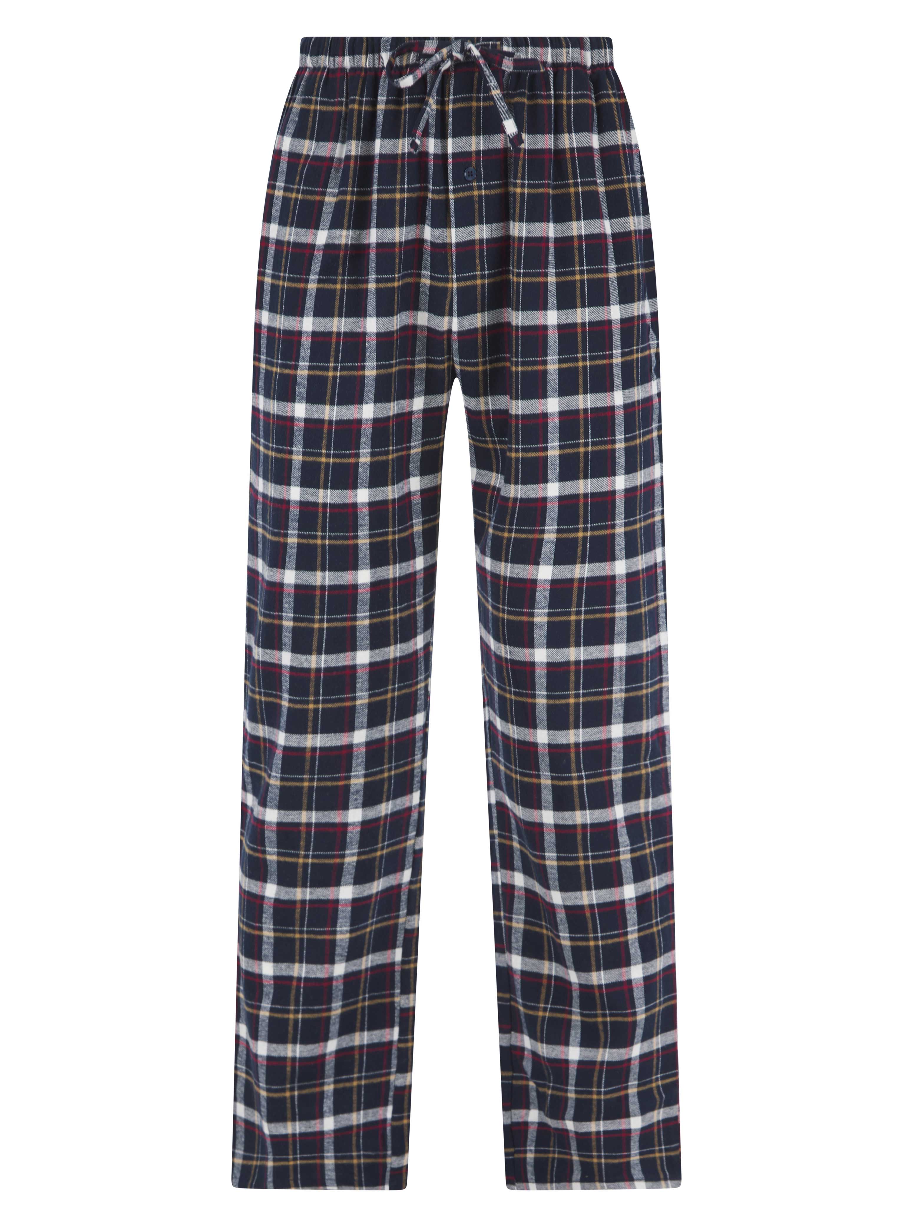 Woven Cotton Brushed Check Pyjama Trouser WR04807