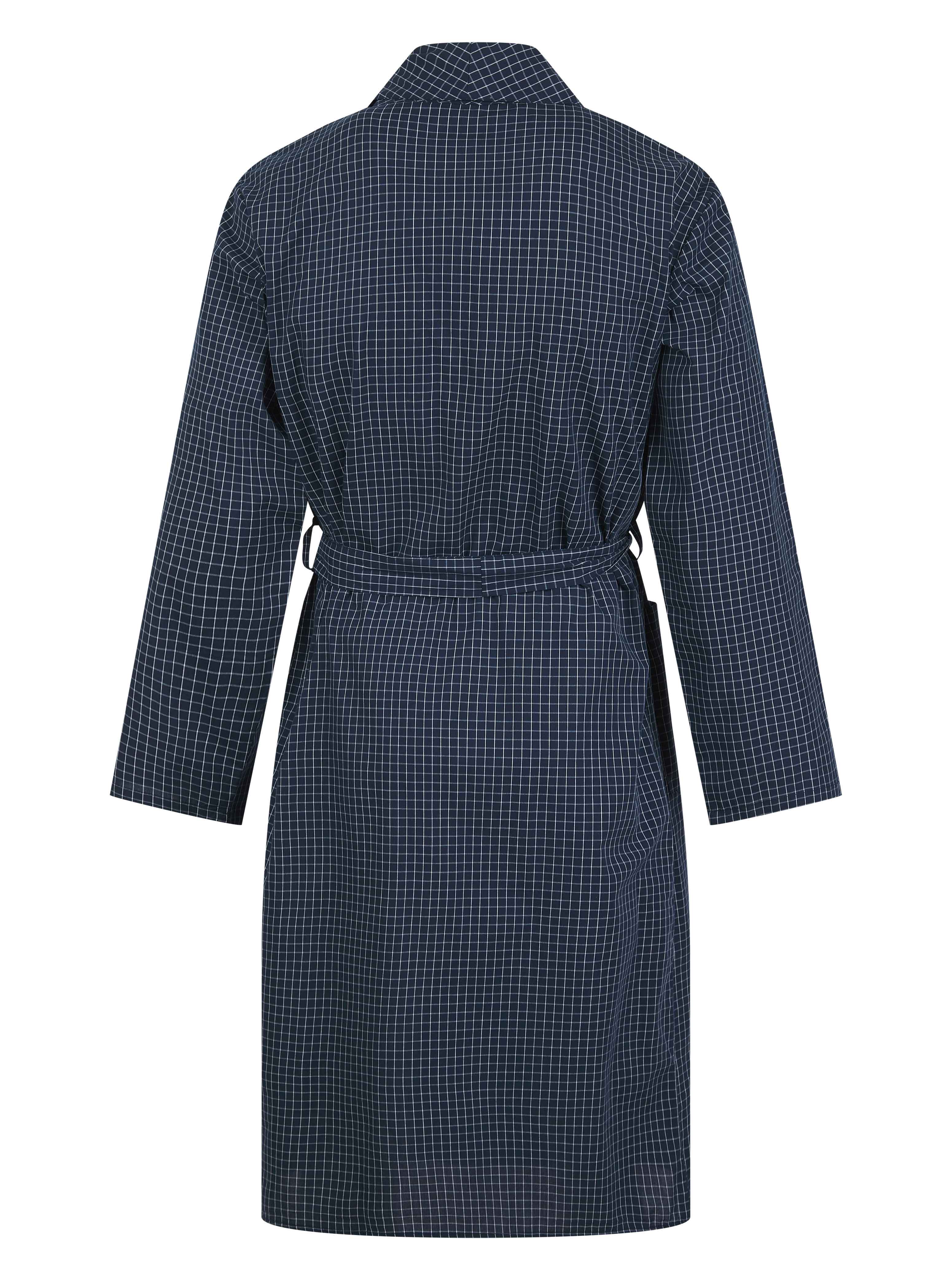 Yarn Dyed Woven Check Shawl Collar Wrap WR1812