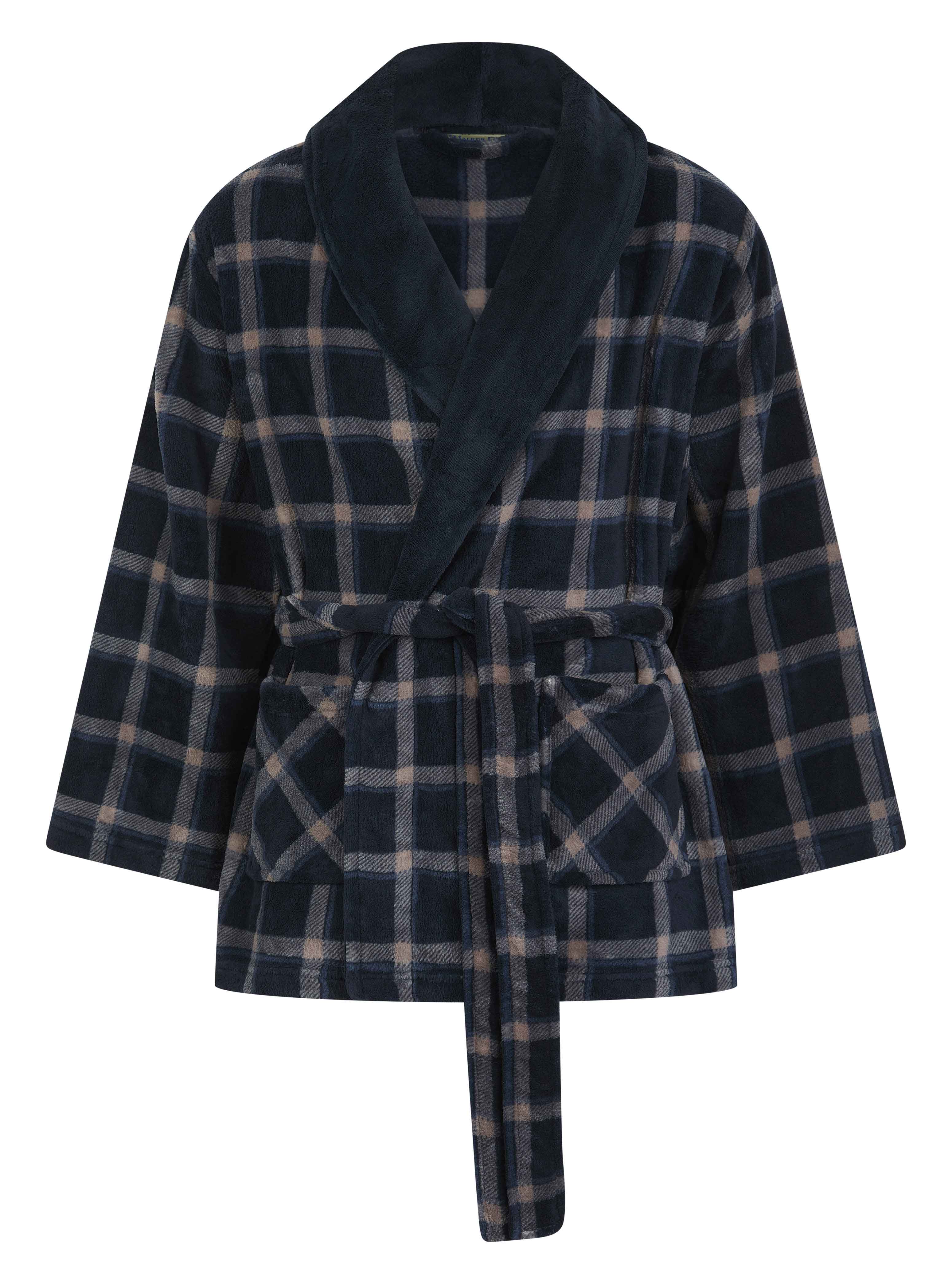 Stripe Flannel Fleece 32" Bedjacket WR1835