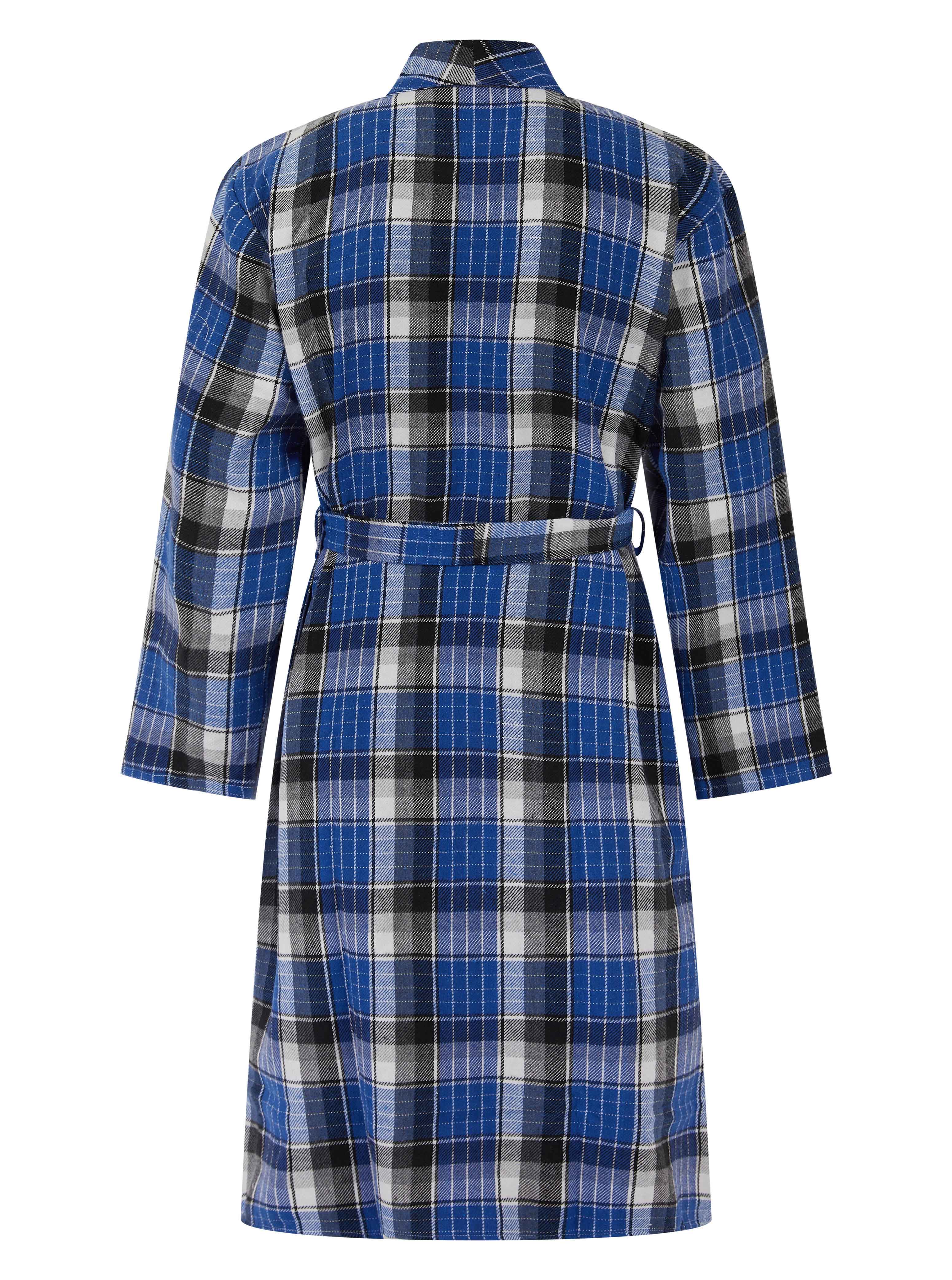 Woven Check 46" Shawl Collar Wrap WR2817