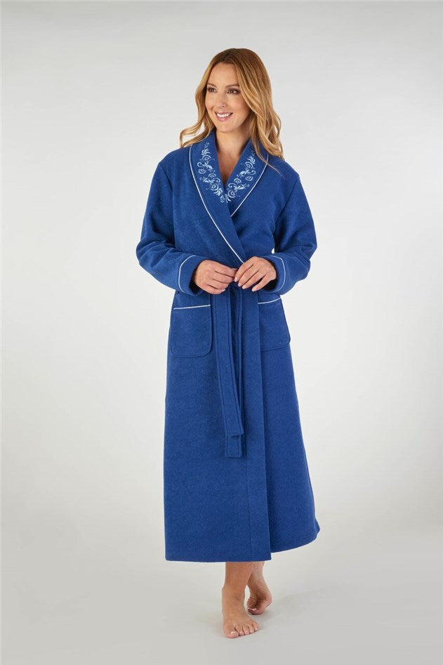 Velour Fleece Dressing Gown | Coopers Of Stortford