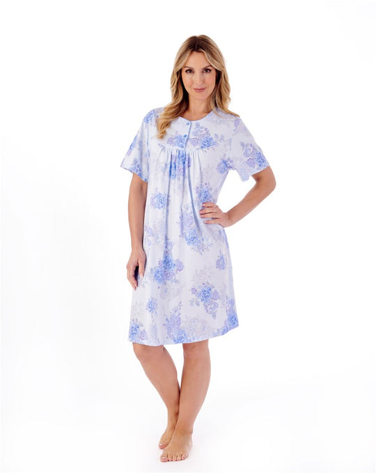 Large Floral Print 38" Jersey Nightdress ND01130