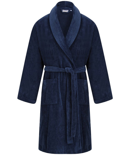 Towelling Velour 48" Shawl Collar Wrap WR66831