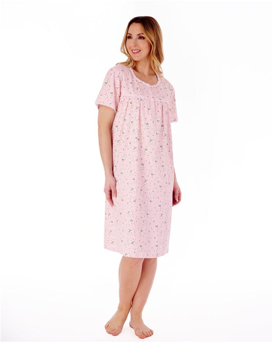 Daisy Print 40" Woven Nightdress ND77261