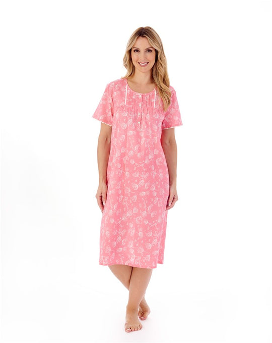 Modern Floral 42" Woven Nightdress ND01212