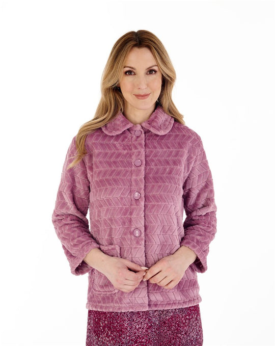 Chevron Pattern 25" Button Through Bedjacket BJ88315
