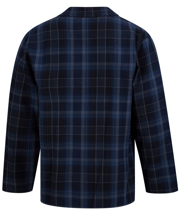 Checked Brushed Woven Yarn Dyed Tailored Pyjama Set WR88821